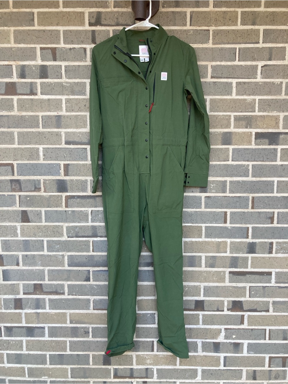Topo Designs Olive Utility Jumpsuit